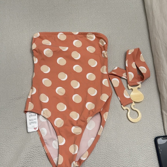 ERES Nuit Lune One-Piece Bandeau Swimsuit in Lune Coquillage-  Size 38/US 6 - Picture 7 of 8